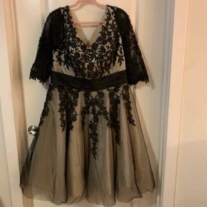 Plus size special occasion dress.